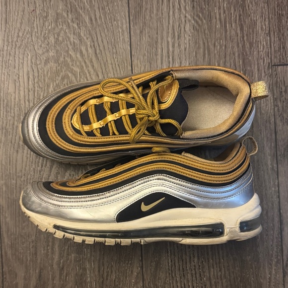 Stylish Women’s Silver, Black, and Gold Nike’s - Picture 2 of 3